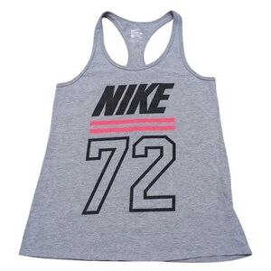 Nike Gray Tank Top with Black and Pink Accents